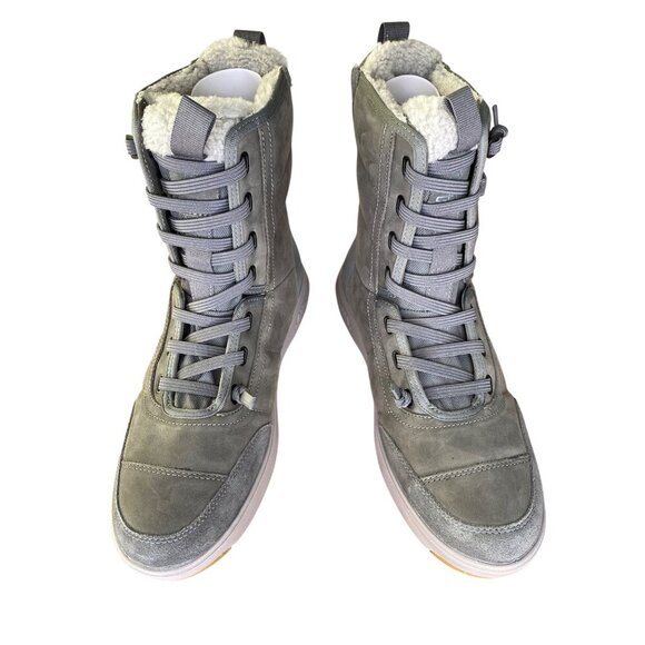 Stio Colter Waterproof Tall Insulated Boots Mens Size 8 Castle Rock Grey suede - Picture 5 of 11